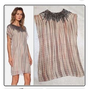 Velvet brand tie dye crystal embellished tunic dress size S NWT